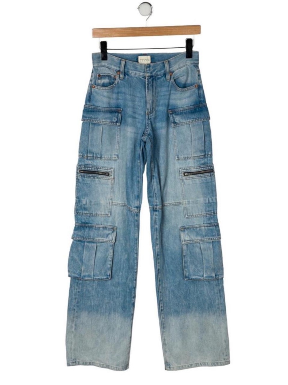 Alice + Olivia “Cay Cargo” in Brea Blue, Size 29